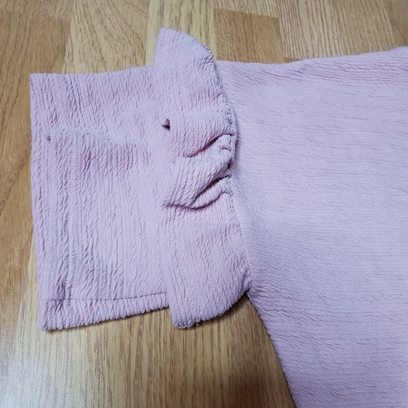 French Connection Pink Ruffled Sleeve Top Size XS - Picture 4 of 10